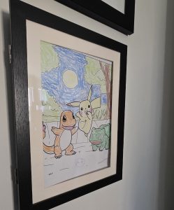 Colored pencil art by student